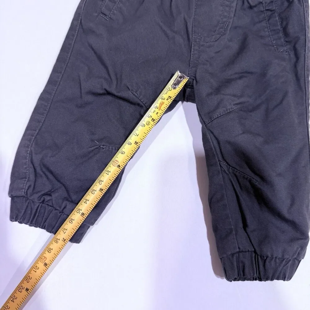 Carters Jogger Baby Boys 0-3 Months Olive Green Drawstring Chino Pull On Casual